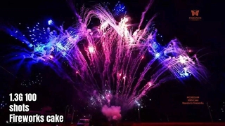 Liuyang 100 Shot Display Profissional Fogos de Artifício Bolo 1.3G UN0335 pirotecnia