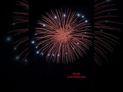 Exibição profissional chinesa Conchas Fogos de artifício pirotecnia 6 polegadas Exposição conchas bolas