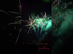 Fogos de artifício profissionais da ocasião do bolo grande chinês da exposição 256 tiros para Dia das Bruxas