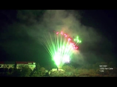 Mandarim pirotecnia profissional fogos de artifício 130 tiros para o Natal