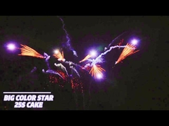 25 Tiros Fogos de artifício de bolo de consumo forma de ventilador pirotecnia 1.4g Un0336