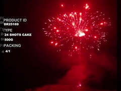 Fogos de artifício de bolo customizado Liuyang Fogos de artifício de ar livre chineses 500G 24 tiros