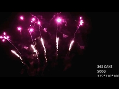 Fogos de artifício de alta qualidade 36 tiros 500G bolo forma de ventoinha Fogos de artifício Liuyang por atacado da China