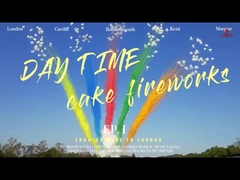 Artifícios pirotécnicos de dia, bolo de saudação, fogos de artifício 49 tiros.