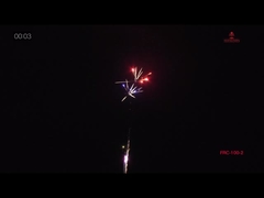 Marcado com CE 100 tiros ao ar livre Fogos de artifício para festa de aniversário