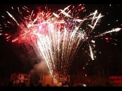 Mandarim 500G 156 tiros Bolo de consumo Fogos de artifício