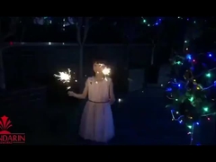 170 mm Sparklers de baixo fumo 7 polegadas de bambu bastão de ouro Sparklers Fogos de artifício