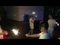 10' Inch Gold Firework Sparkler 240mm para casamento / festa de aniversário