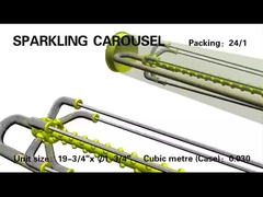 Carrossel do Tempo Lanterna Sparkler, Mandarim Natal Casamento Toy Fogos de Artifício