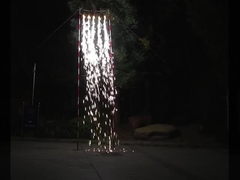 Prata / Ouro Festival de Casamentos coloridos Fonte Fogo de artifício 0.029 CBM