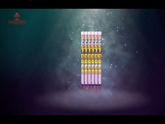 0.039CBM Fogos de artifício de velas romanas 1 polegada 5 8 bolas de tiro para a festa de aniversário