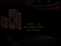 Lançamentos de canhões de artilharia Liuyang / Triple Break Lançamentos de canhões de artilharia Fogos de artifício para o festival