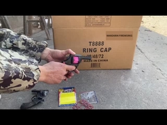 Novidade Brinquedos Pistolas Fogos de artifício, 121 Cowboy Cap 8 Shots Caps de anel de plástico