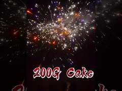 Fábrica chinesa Gráfico 200G 16 tiros forma de ventilador bolo de consumo fogos de artifício custom Liuyang fogos de artifício