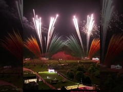 Fábrica por atacado pirotecnia profissional fogos de artifício diurno bolo bolo de fumaça colorido fogos de artifício