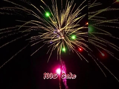 Gráfico Fogos de artifício de bolo de 100 tiros 1.4G Fogos de artifício de bolo de consumo para festivais Fogos de artifício ao ar livre