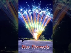 Fogos de artifício de bolo de preço barato e alta qualidade por atacado Festival ao ar livre Fogos de artifício de bolo azul Pirotecnia
