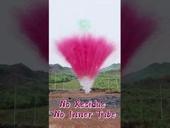 Bateria de Fogos de Artifício com 100 Tiros, Bolo Diurno de Fogos de Artifício, Sem Resíduos, Sem Tubo Interno, Fogos de Artifício de Fumaça Colorida