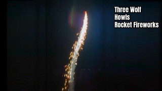 1 "Pequeno Céu Tiros Foguete Fogos de Artifício Três Uivos de Lobo Foguete Brinquedo Fogos de Artifício Pirotecnia