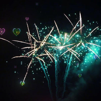 Fogos de artifício profissionais da ocasião do bolo grande chinês da exposição 256 tiros para Dia das Bruxas