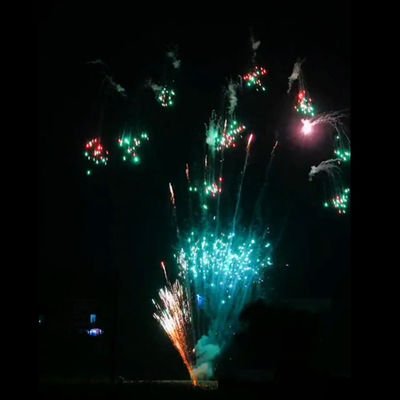 Fogos de artifício de bolo chinês ao ar livre pirotecnia de consumo multicolor