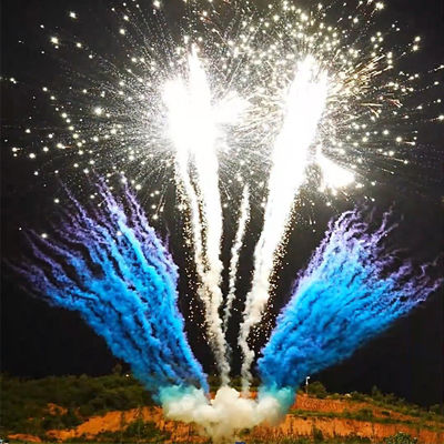 Fábrica chinesa de fogo de artifício pirotecnia de fumo de cor venda por atacado fogo de artifício de exibição profissional 1.3g dia bolo fogo de artifício