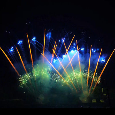 Fogos de artifício chineses pirotécnicos em bolo de 1,3g, em forma de leque, com 130 tiros, de 1,2 polegadas, Liuyang Mandarin Professional para celebração