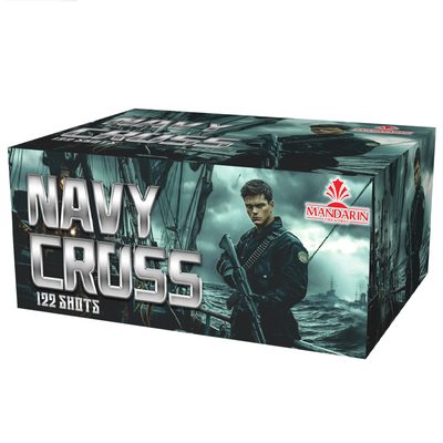 Fábrica Liuyang 122 Tiros Mercado CE NAVY CROSS Bolo Fogo de artifício FAFBWL CE aprovado Bolo Fogo de artifício Salto ao ar livre pirotecnia