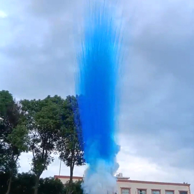 Fábrica 6 Tiros Azul Púrpura Verde Cor Fumaça Mina Tubos Internos Pirotécnica Gratuita Festa de Casamento Festa de Dia Bolo Fogo de artifício