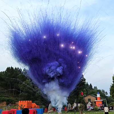 Fábrica Chinesa Gráfica Flares de Cor 100 Tiros Diurno Fumo Bolo Fogos de Artifício Sem Tubos Internos Para Fotografia de Casamento