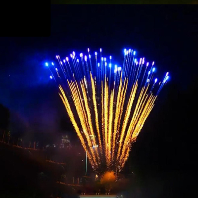 Fábrica Chinesa Mandarim pirotecnia 100 tiros bolo azul fogos de artifício com efeitos surpreendentes para festas de casamento eventos de celebração
