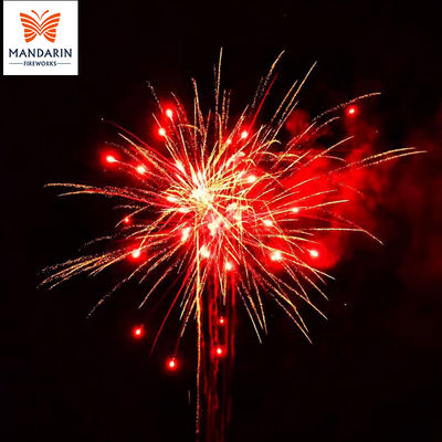 Bateria de Fogos de Artifício 108 Tiros 1.4g UN0336 com Efeitos Personalizáveis para Exibição ao Ar Livre