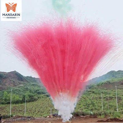 Bateria de fogos de artifício Factory 100 Tiros Fogos de artifício bolo diurno Sem resíduos Sem tubo interno Bolo de fogos de artifício de fumaça colorida Pirotecnia