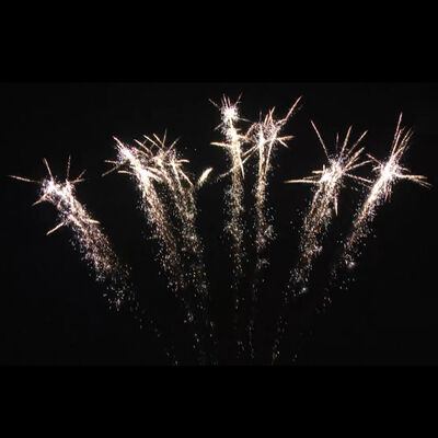 Liuyang Mandarin Fogos de artifício 1.4G Fogos de artifício 1.2 '' 7 tiros Fogos de artifício em forma de ventoinha de fila única Bolo Fogos de artifício de festival chinês