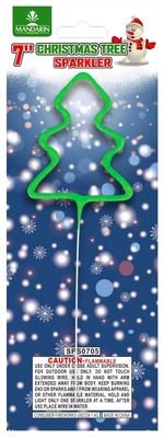 A árvore de 7 polegadas dá forma a pirotecnia Handheld dos fogos de artifício do Natal dos fogos de artifício frios para crianças