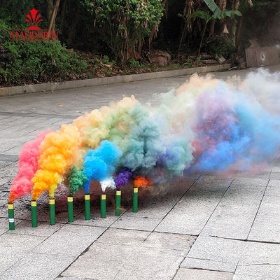 Pacote Handheld colorido do OEM da bomba de fumo do arco-íris de 2 minutos
