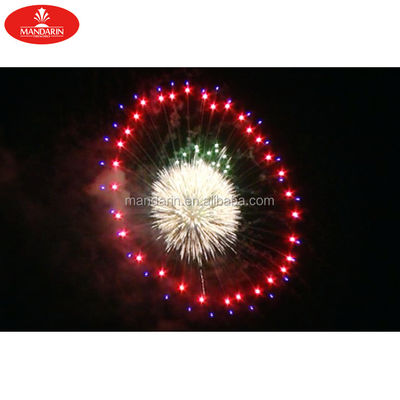 Os projeteis de artilharia profissionais das bolas da pirotecnia do partido/5 avançam fogos de artifício dos escudos do cartucho
