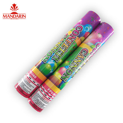 Multi Color Party Confetti Cannon Metallic Star Shaped Size Customized