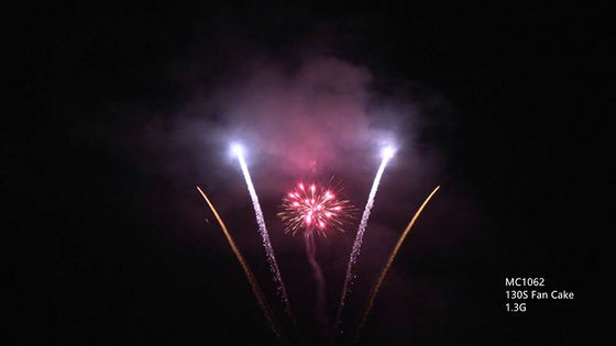 Fogos de artifício exteriores profissionais da pirotecnia do mandarino 130 tiros pelo ano novo