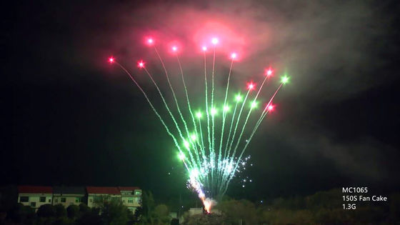 Os fogos de artifício profissionais da pirotecnia dos tiros 1.3g Un0335 do OEM 150 endurecem
