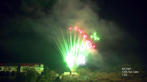 Fogos de artifício profissionais da pirotecnia do mandarino 130 tiros para o Natal