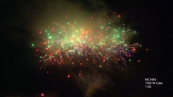 Fogos de artifício profissionais da pirotecnia do OEM 100 150 300 tiros