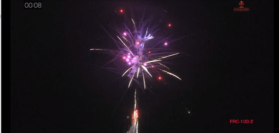 O CE marcou 100 fogos de artifício exteriores do bolo do consumidor dos tiros para a celebração do aniversário