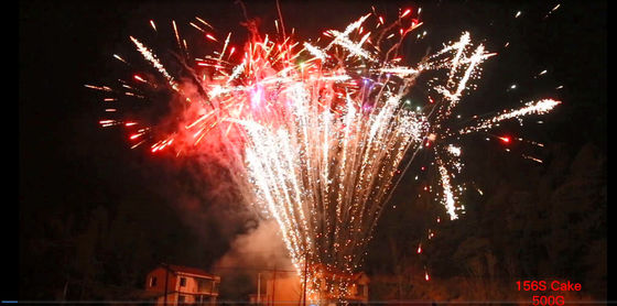 Fogos de artifício do bolo do consumidor dos tiros do mandarino 500G 156